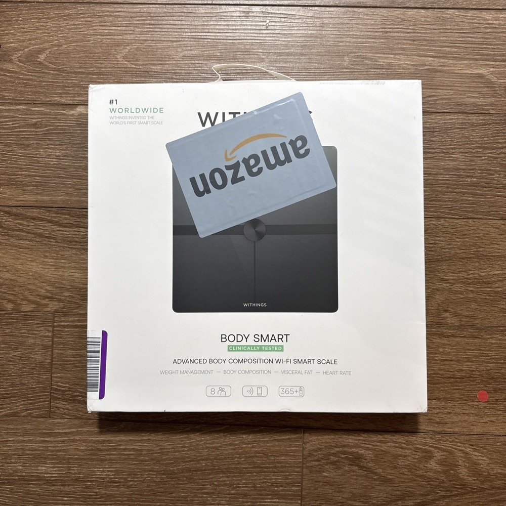 Withings Body Smart Advanced Body Composition Smart Wi-Fi Scale Heart Rate Black